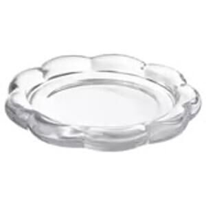 IKEA BLADFÅGEL Clear Glass Flower Candle Dish for Modern Home Ambiance